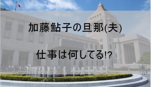 【加藤鮎子の旦那(夫)】仕事は何してる!?職業は大企業の偉い人だった【角田賢明】