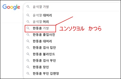韓国語でも「ユンソクヨル　カツラ」は検索されている画像
