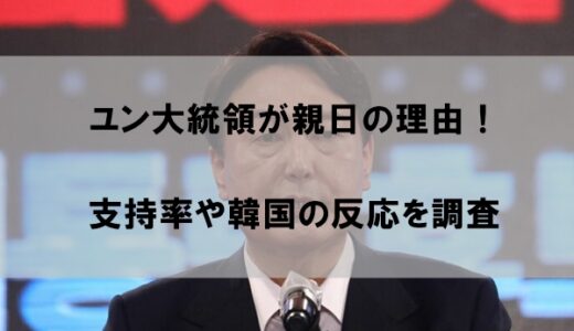 ユン大統領が親日の理由はなぜか｜支持率や韓国の反応を調査【まとも】