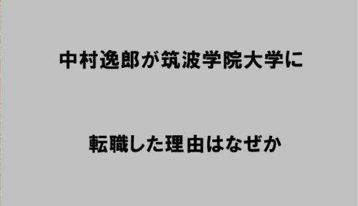 中村逸郎教授が筑波学院大学に転職した理由はなぜか【筑波大学をクビになったと話題に】