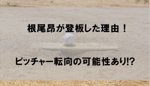 根尾昂選手の登板理由はなぜか｜ピッチャー(投手)転向の可能性が話題に【全球動画あり】