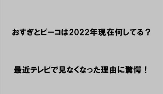 おすぎとピーコは現在(2022)何してる？最近はテレビでも見なくなったと話題に