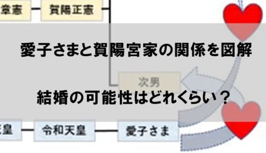 愛子さま(皇室)と賀陽宮家の関係を図解！結婚の可能性は本当にある？