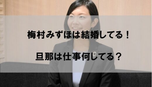 梅村みずほ議員結婚していた！旦那(夫)は仕事何してる？【顔画像あり】