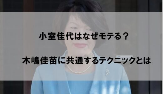 小室佳代はなぜモテる？木嶋佳苗から見る男が寄ってくる理由とは…