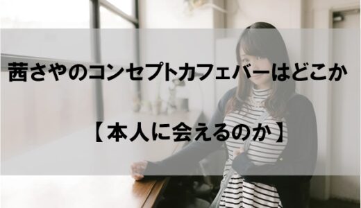 茜さやのコンセプトカフェバーの場所はどこか【本人に会える店なのか】