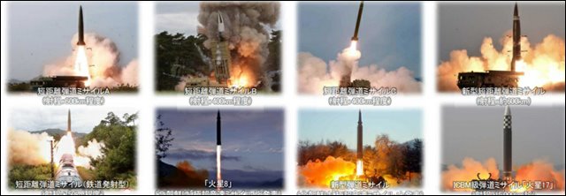 北朝鮮が開発したミサイル