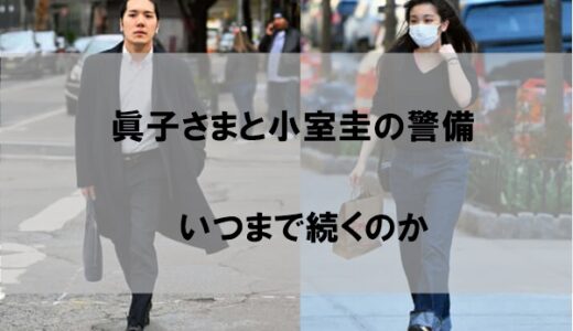 小室眞子さまと小室圭の警備(警護)はいつまで続くのか【半永久的】