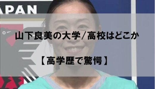 山下良美の出身大学/高校はどこか【高学歴で驚愕】