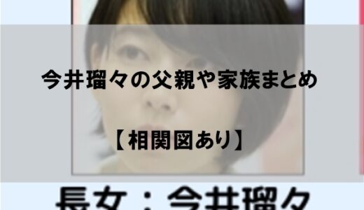 今井瑠々(るる)の父親や家族をまとめてみた【相関図あり】