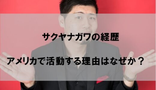 サクヤナガワの経歴｜アメリカで活動する理由はなぜか？