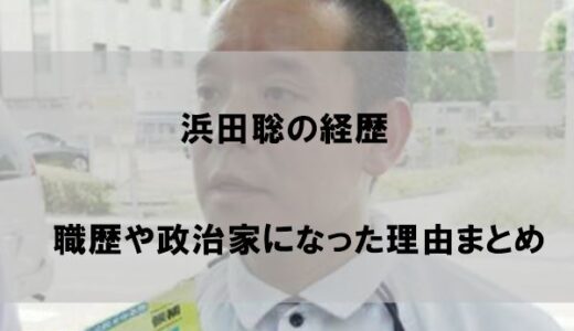 浜田聡(NHK党)の経歴｜職歴や政治家になった理由まとめ