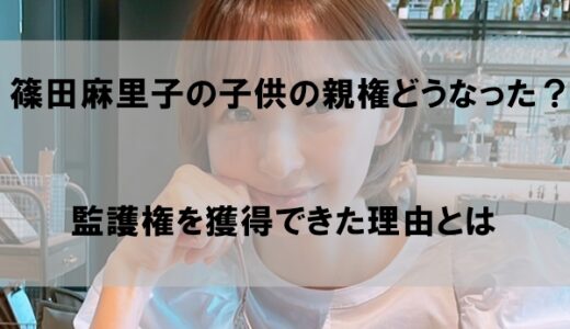 【2023】篠田麻里子の子供(娘)の親権どうなった？監護権を勝ち取れた理由とは
