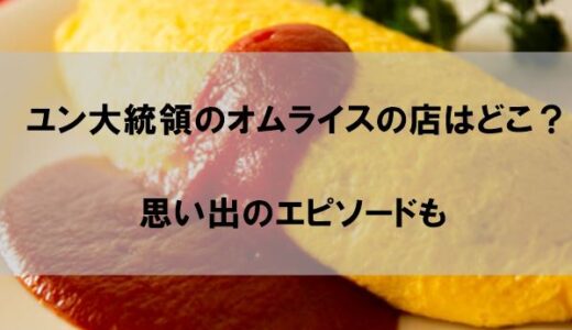 ユン大統領オムライスの店はどこ？【値段や味を調査】